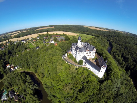 Schloss Rochsburg, Vogelperspektive
