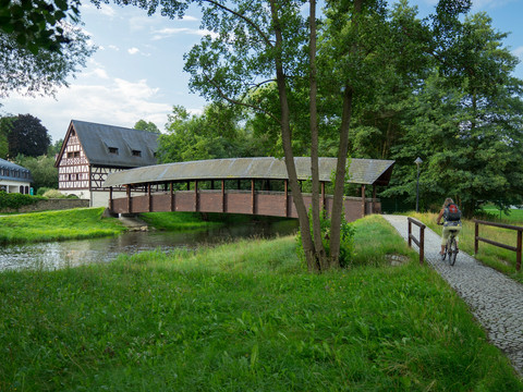 Altes Gut und Elsterbrücke in Weischlitz