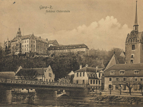 Ansichtskarte 1903 - Schloss Osterstein - Gera