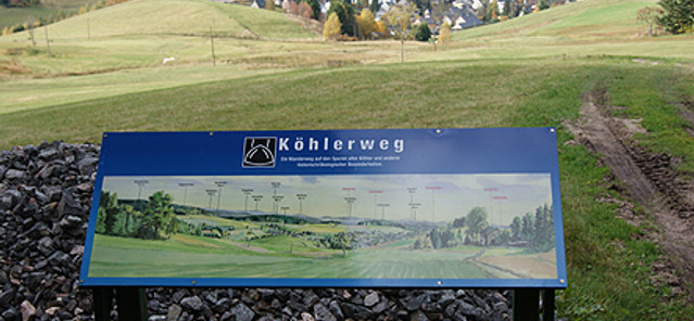 Panoramatafel am Köhlerweg Sosa