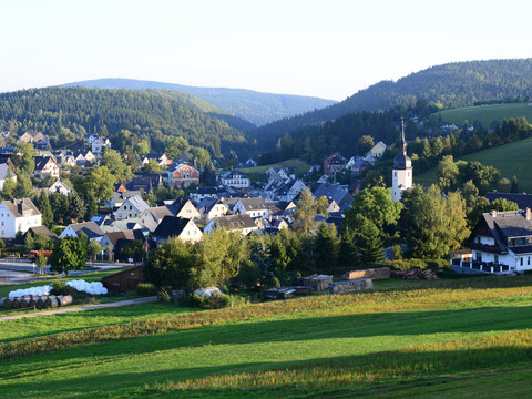 Aussicht auf Sosa mit Kirche