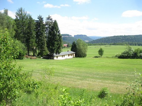 Blick auf das Walderlebniszentrum Leupoldishain