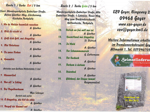 Titel der Liedersteine