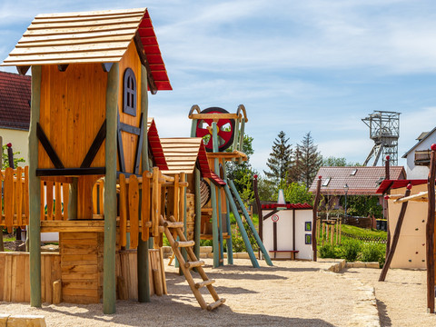 Bergmännischer Erlebnisspielplatz "Burgkania" auf Schloss Burgk in Freital