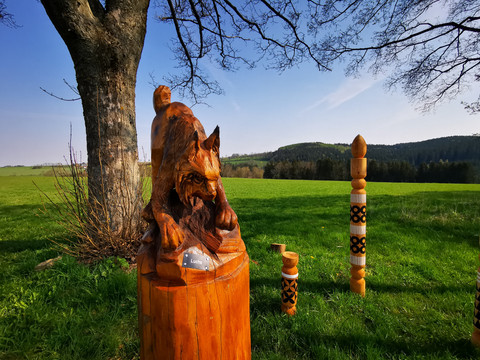 Motivmeilenstein Luchs entlang der BLOCKLINE