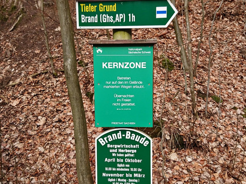 Wegweiser in den Tiefen Grund