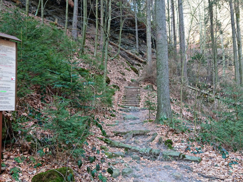 Unterer Aufstieg auf den Brand