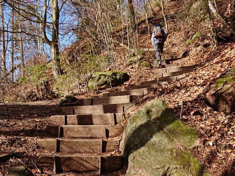 Mittlerer Aufstieg auf den Brand