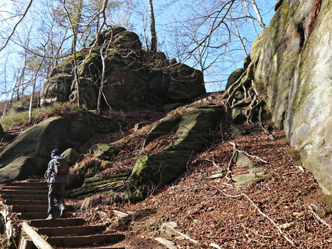 Fast oben auf dem Brand