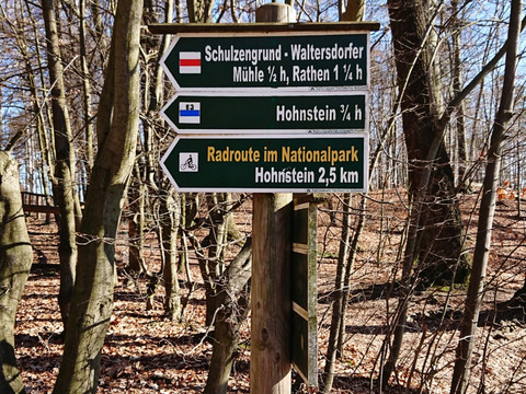 Wegweiser in den Schulzengrund