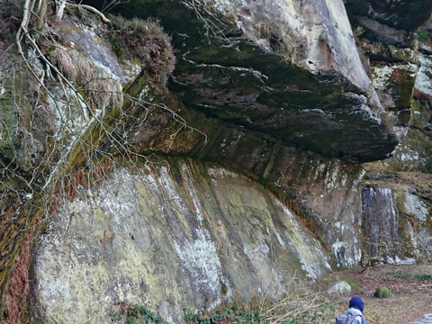 Imposante Felsformation im Polenztal