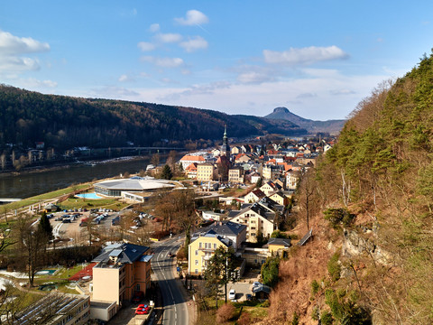 Der Aufzug zum Aussichtsturm in Bad Schandau