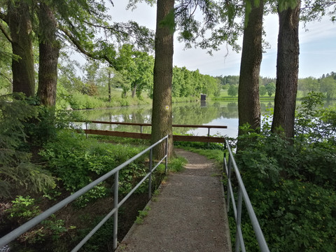 Wanderweg zum Pöllwitzer Teich