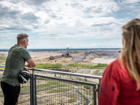 Blick auf den Tagebau Nochten