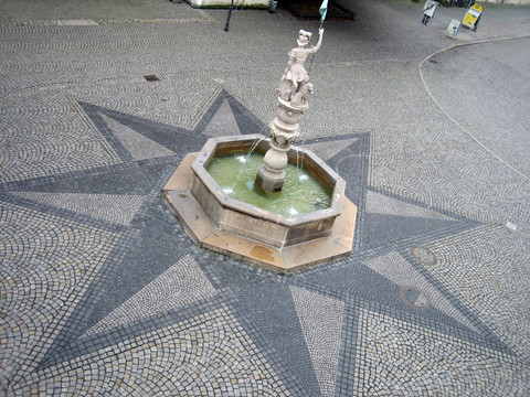 Heroldbrunnen (Georgsbrunnen) auf dem Obermarkt, Görlitz