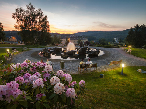 Kurgebiet Bad Schlema mit Musikbrunnen