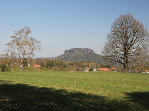 Aussicht zum Lilienstein von Onkel Pauls Ruhe