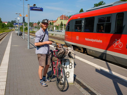 Anfahrt mit der Nationalparkbahn von Bad Schandau nach Sebnitz
