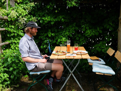 Mittagspause in der Kräuterbaude Saupsdorf