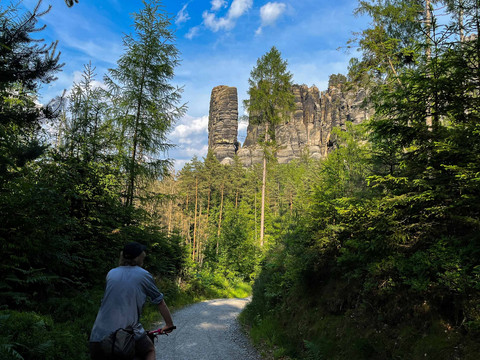 Auf der Nationalparkroute am Bloßstock