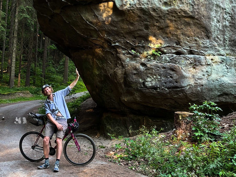 auf der Nationalparkroute in der Hinteren Sächsischen Schweiz