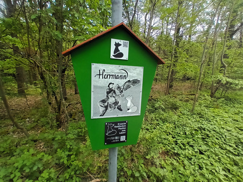Motivschild Falknerei Herrmann