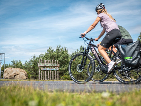 Das Finale am Wolfsradweg - der Findlingspark Nochten