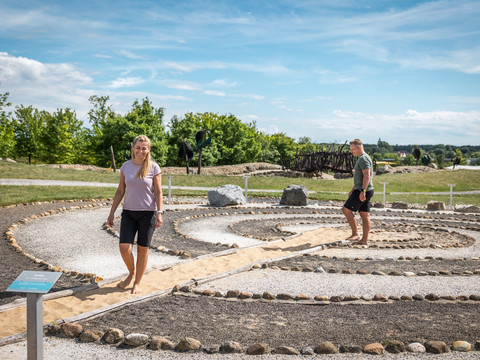Tolle landschaftliche Gestaltung im Findlingspark Nochten