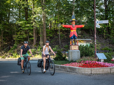 Radfahrer in Wilthen