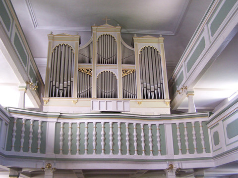 Prospekt der Kreutzbach-Orgel
