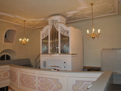 Orgel der Kirche Kloschwitz