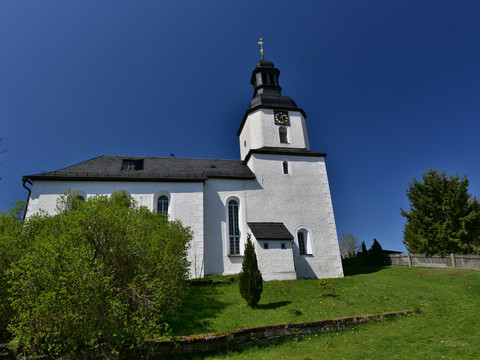 Kirche in Ranspach bei Pausa im sächsischen Vogtland