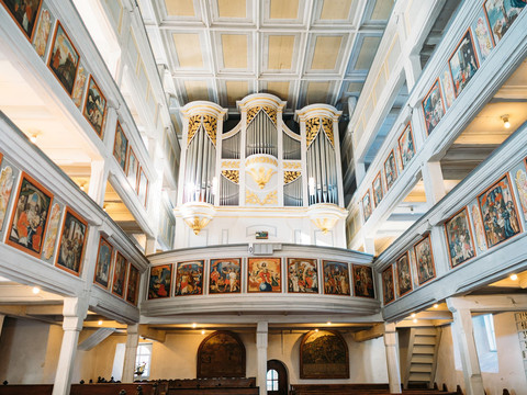 Wehrkirche Großrückerswalde Innenansicht