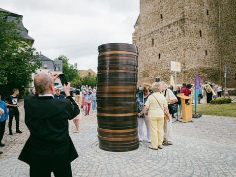 Sean Scully, Coin Stack 2, 2020; Courtesy Sean Scully
