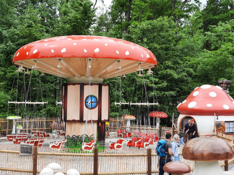 Plohnis Pilzflieger im Freizeitpark Plohn