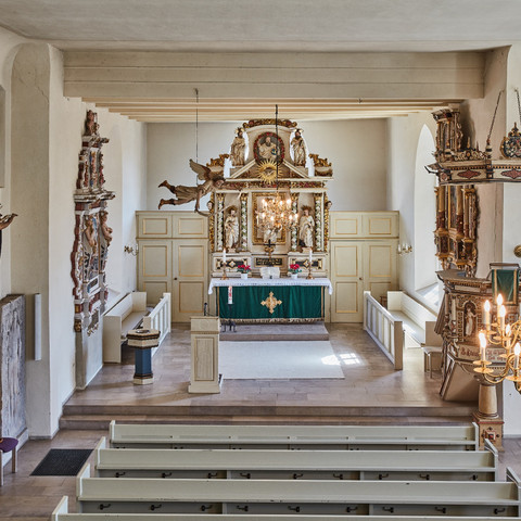 St. Martini Kirche in Adelebsen- Blick von der Empore