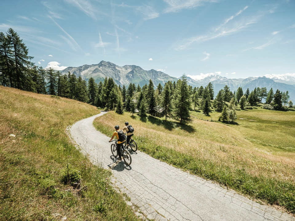 Enduro-Mountainbike in der Aletsch Arena