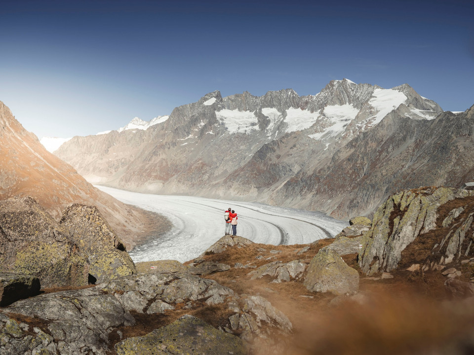 Herbstwanderung am Grossen Aletschgletscher