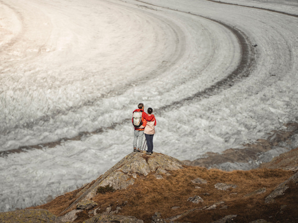 Herbstwanderung am Grossen Aletschgletscher