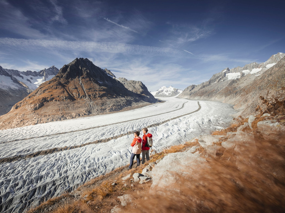 Herbstwanderung am Grossen Aletschgletscher