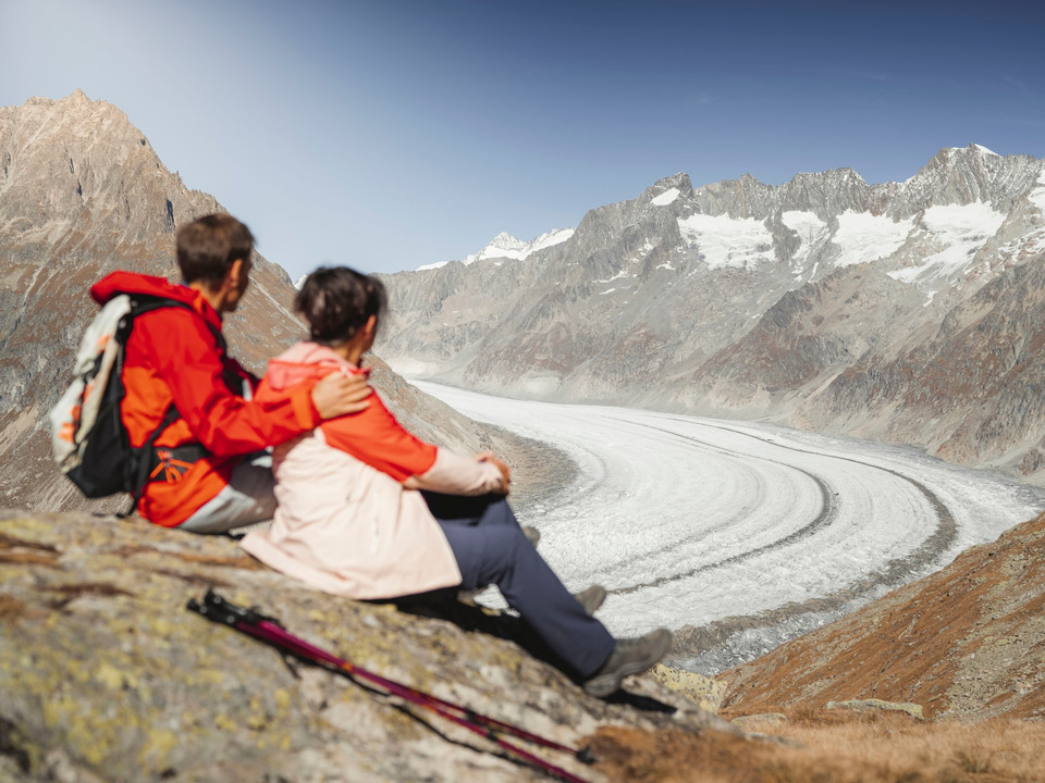 Herbstwanderung am Grossen Aletschgletscher