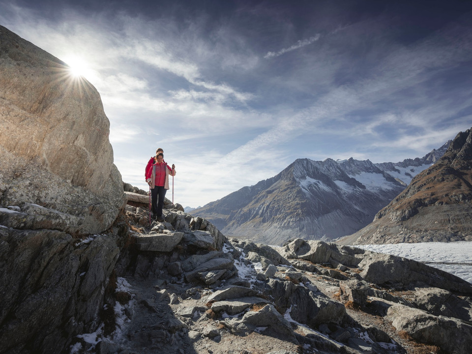 Herbstwanderung am Grossen Aletschgletscher