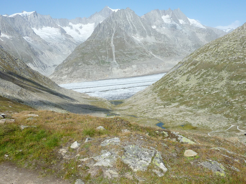 Wanderung vom Eggishorn via Märjelensee zur Fiescheralp