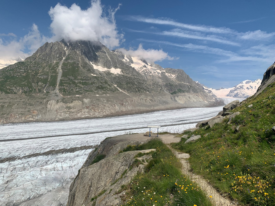 Platta - Aussichtspunkt oberhalb des Gletscherrandes