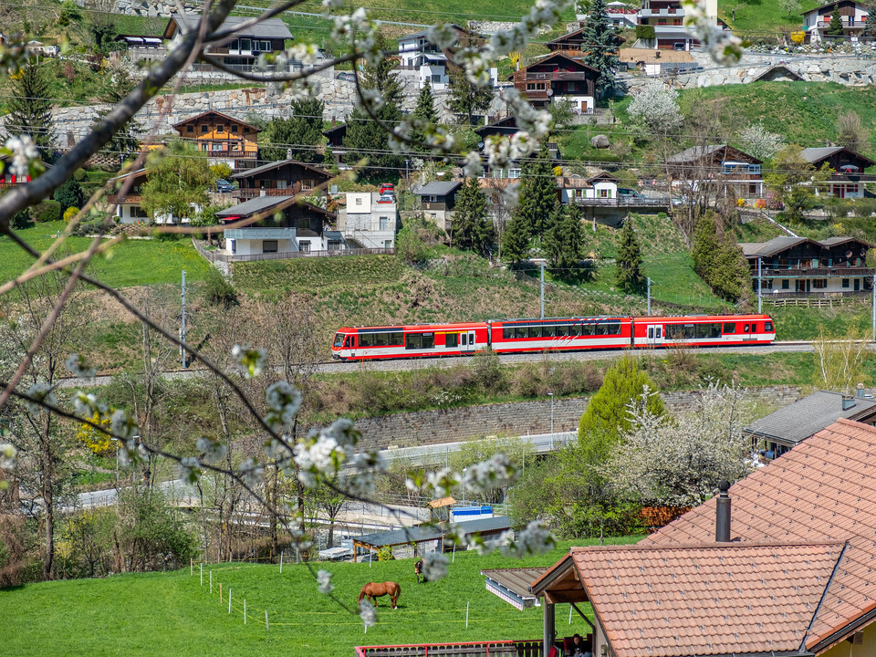 MGB - Matterhorn Gotthard Bahn in Mörel