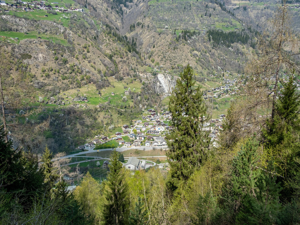 Aussicht in Zen Achru Richtung Mörel