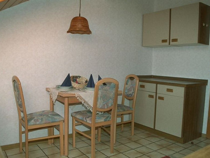 Essbereich in der Küche der Ferienwohnung am Schlosspark in Salzgitter-Ringelheim