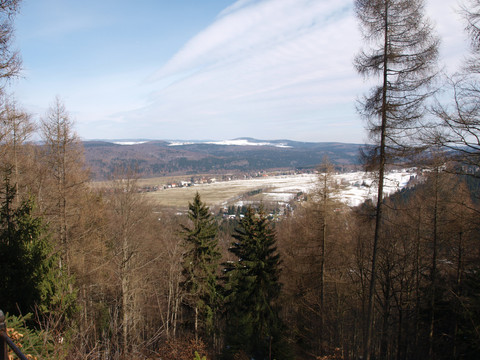 Blick vom Sophienstein nach Brandov