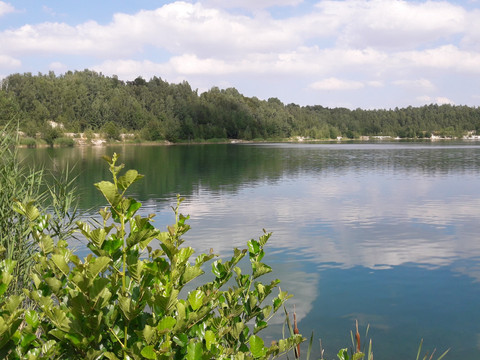 Geflutetes Tagebaurestloch Frieden