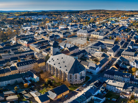 Stadtansicht Marienberg mit Kirche